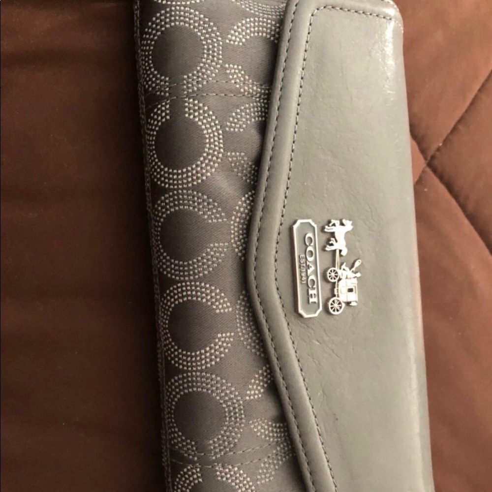 Coach wallet with matching wristlet
